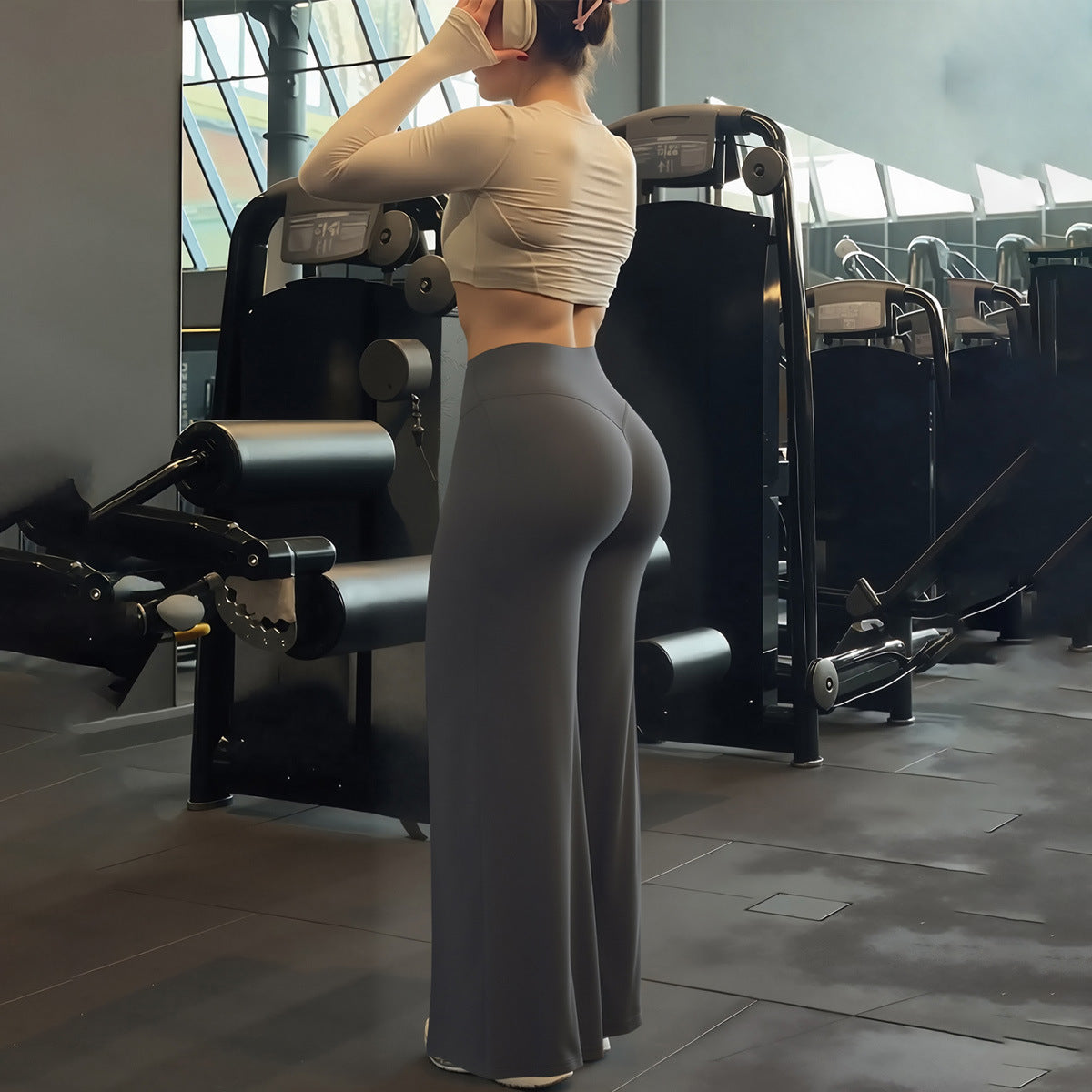 Women's New Soft, Smooth, Bare-Skin Feel Yoga & Fitness Loose Wide-Leg Pants